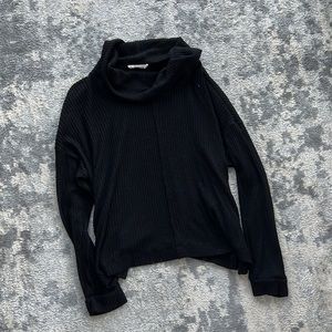 Black cowl neck sweater